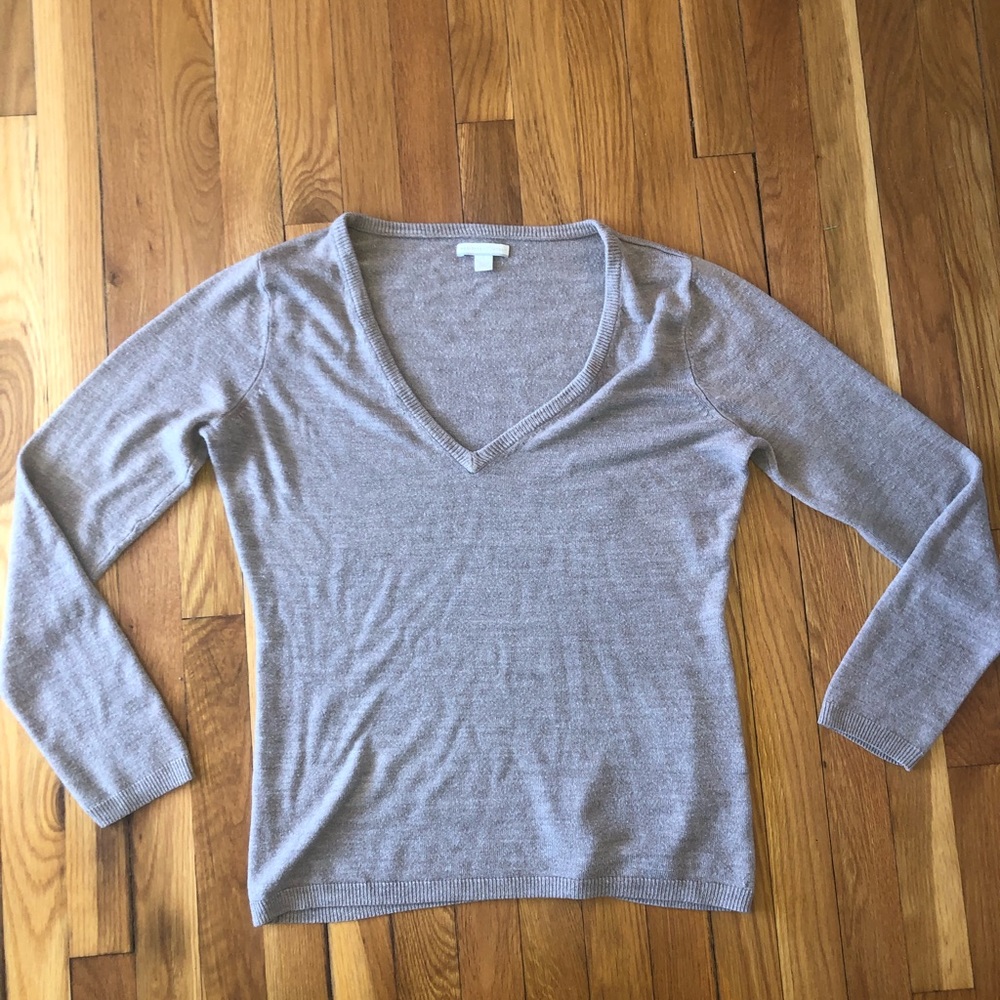 Brown V neck sweater